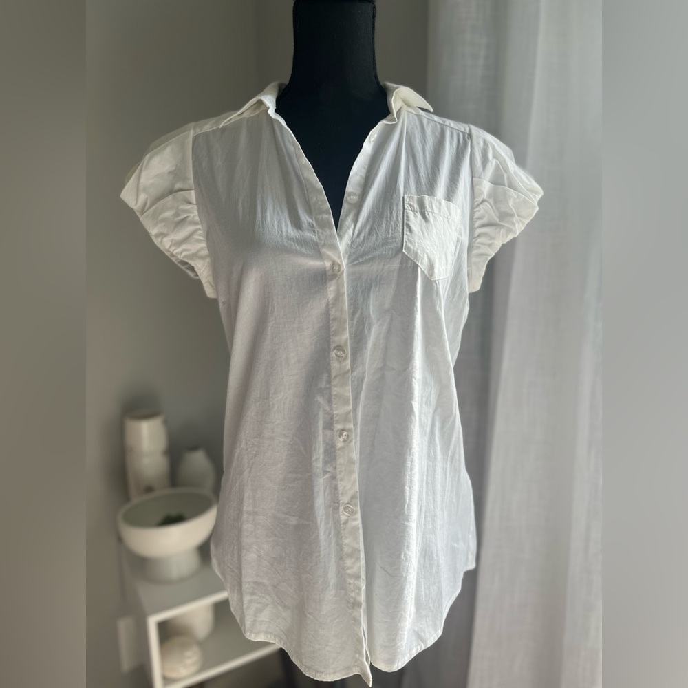 BEATRICE.b Made in Italy White Cotton Blouse